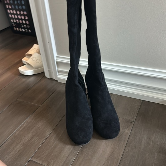 Steve Madden Galeee Knee High Boots Black - Picture 2 of 5